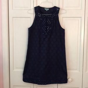 Navy sleeveless dress